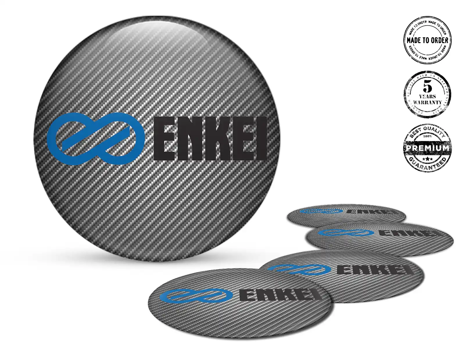 Enkei Wheel Emblem Edition Premium Domed Stickers